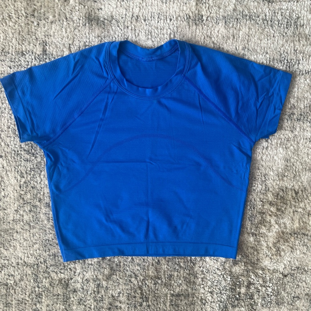 lululemon athletica Blue Crop Top Size 6